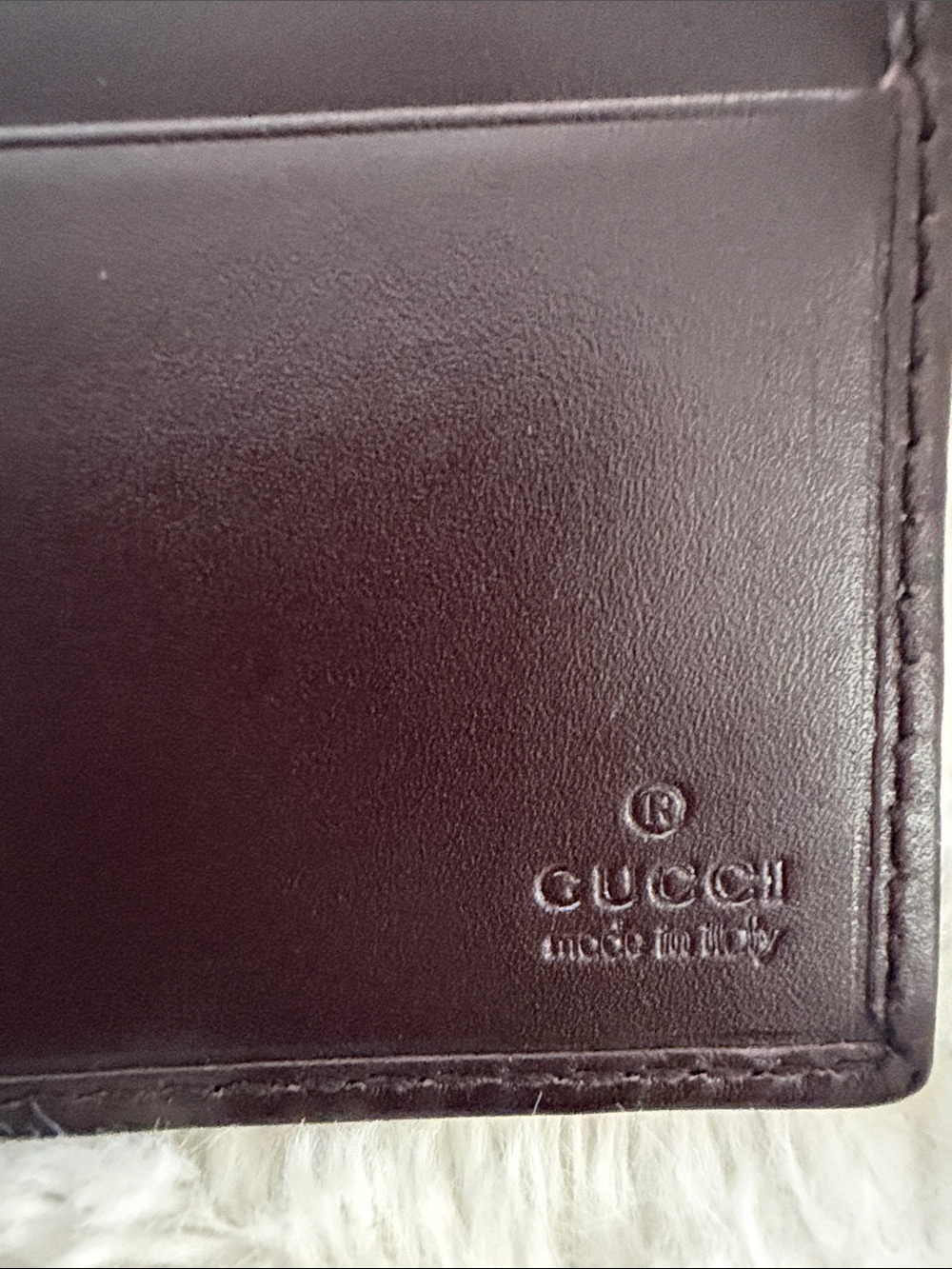 Gucci Brown & Beige GG Canvas Card Holder with Silver Emblem - Picture 4 of 5